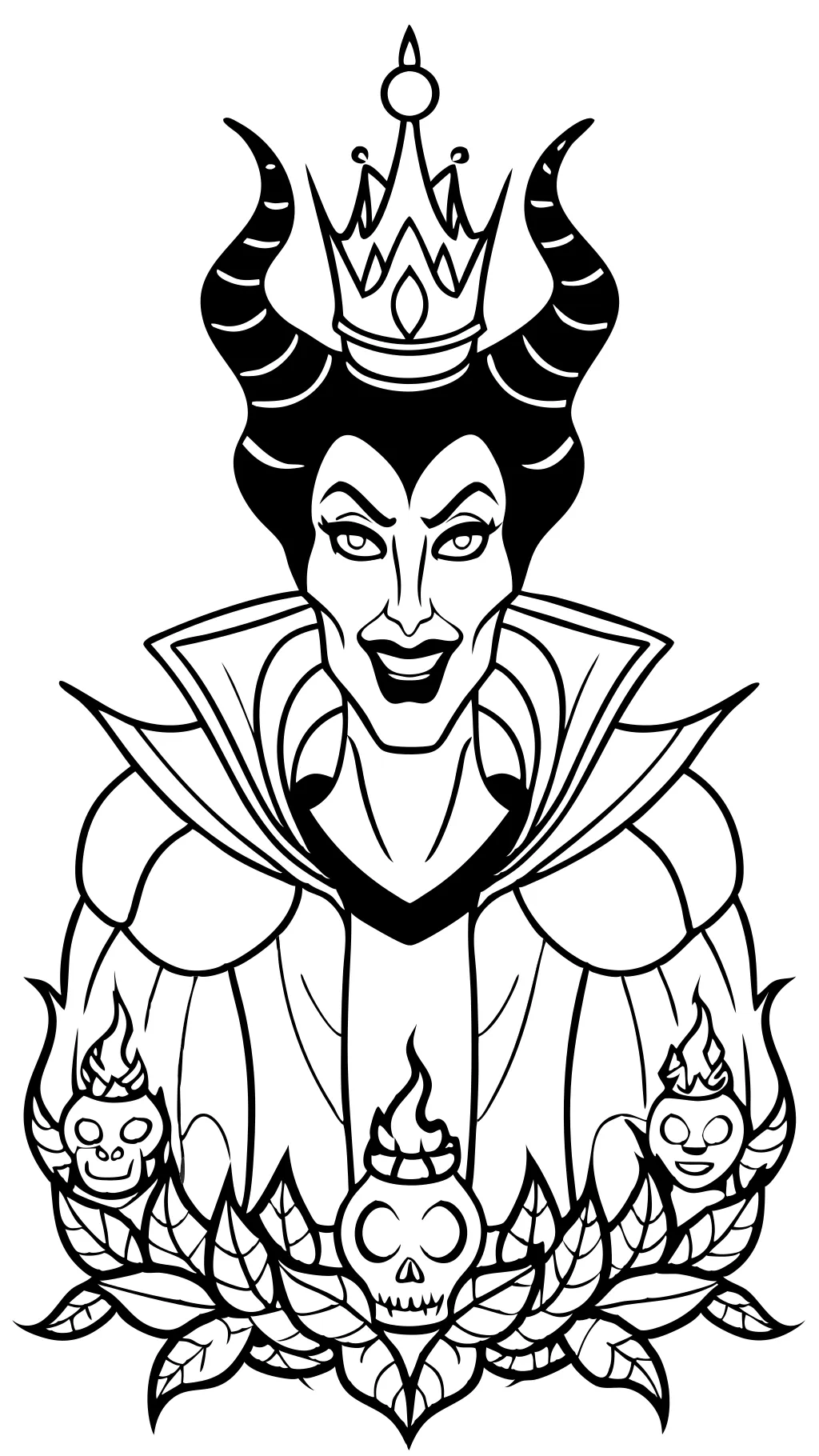 Páginas para colorear de Disney Villain